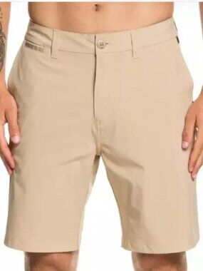 Quicksilver Amphibian Shorts Men's Size 38 Khaki Walk shorts for the Water